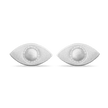 Evil Eye Stud Earrings - Silver