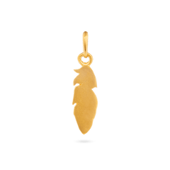 Feather Pendant - Gold 24k