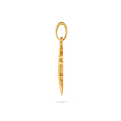 Feather Pendant - Gold 24k