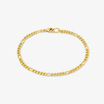 Narrow figaro chain bracelet