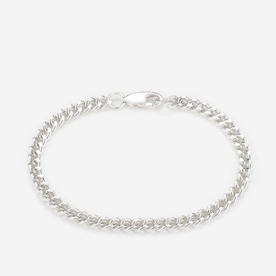 Filed Curb Chain Bracelet