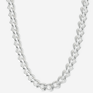 Filed Curb Chain Necklace