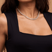 Filed Curb Chain Necklace