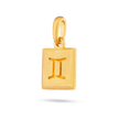 Gemini Zodiac Pendant - Gold 18k