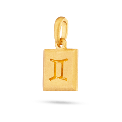 Gemini Zodiac Pendant - Gold 18k