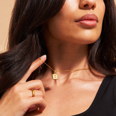 Gemini Zodiac Pendant - Gold 18k