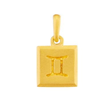 Gemini Zodiac Pendant - Gold 18k