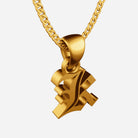 Gothic initial pendant