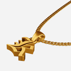 Gothic Initial Pendant