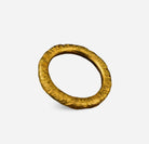 Hammered doughnut ring