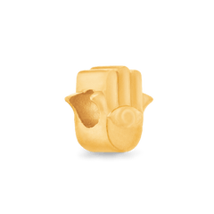 Hamsa Hand Charm - Gold 24k