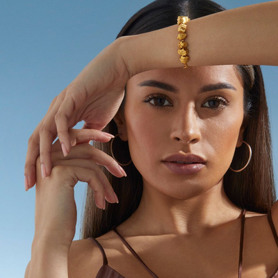 Hamsa Hand Charm - Gold 24k