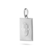 Hamsa Hand Pendant - Platinum