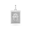 Hamsa Hand Pendant - Platinum