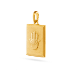 Hamsa Hand Pendant - Gold 14k