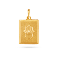 Hamsa Hand Pendant - Gold 14k