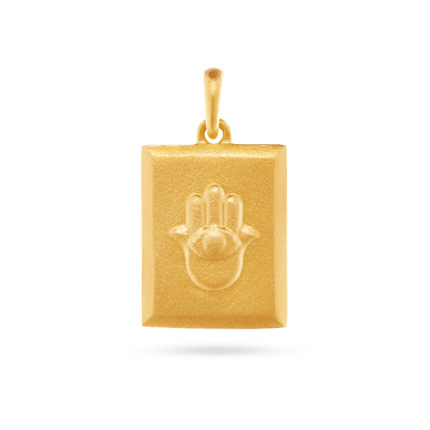 Hamsa Hand Pendant - Gold 24k