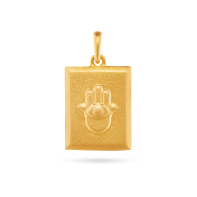 Hamsa Hand Pendant - Gold 14k