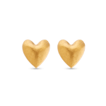 Heart stud earrings