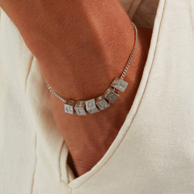 Initial Charm Silver