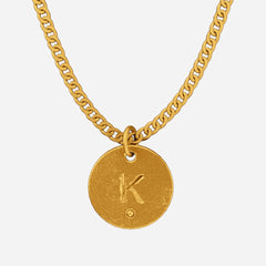 Initial Disc Pendant