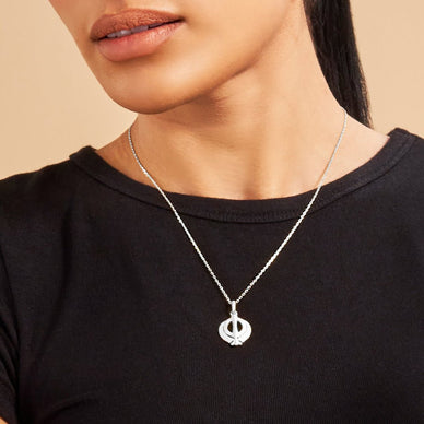 Khanda Pendant - Platinum