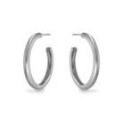 Large dome hoop earrings