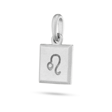 Leo Zodiac Pendant - Platinum