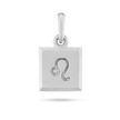 Leo Zodiac Pendant - Platinum