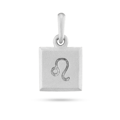 Leo Zodiac Pendant - Platinum