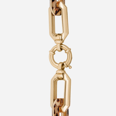 Leopard Link Statement Bracelet