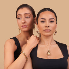 Leopard Sculptural Drop Earrings