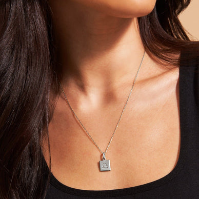 Libra Zodiac Pendant - Platinum