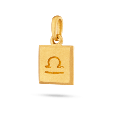 Libra Zodiac Pendant - Gold 24k