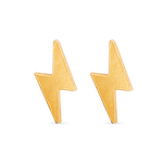 Lightning bolt stud earrings