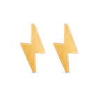 Lightning bolt stud earrings