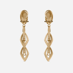 Linked Diamond Drop Earrings