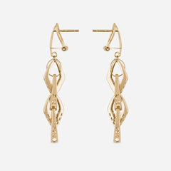 Linked Diamond Drop Earrings