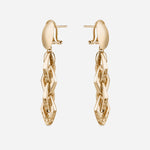 Linked diamond drop earrings