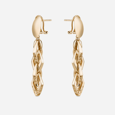 Linked Diamond Drop Earrings