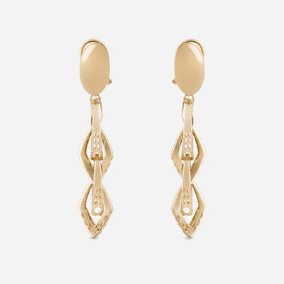 Linked Diamond Drop Earrings