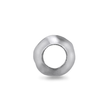 Liquid Metal Bead Charm - Silver