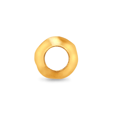 Liquid Metal Bead Charm - Gold 14k