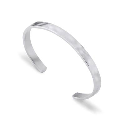 Liquid Metal Cuff - Silver