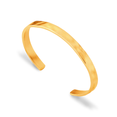 Liquid Metal Cuff - Gold 9k