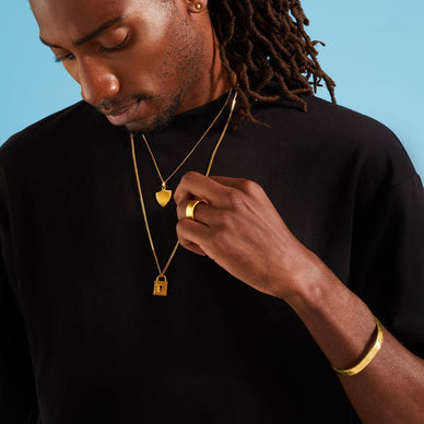 Liquid Metal Cuff - Gold 9k