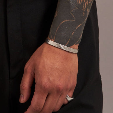 Liquid Metal Cuff - Silver