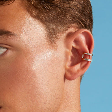Liquid Metal Ear Cuff - Platinum