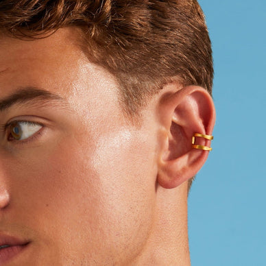 Liquid Metal Ear Cuff - Gold 18k