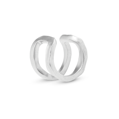 Liquid Metal Ear Cuff - Platinum